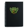 sticker on notebook