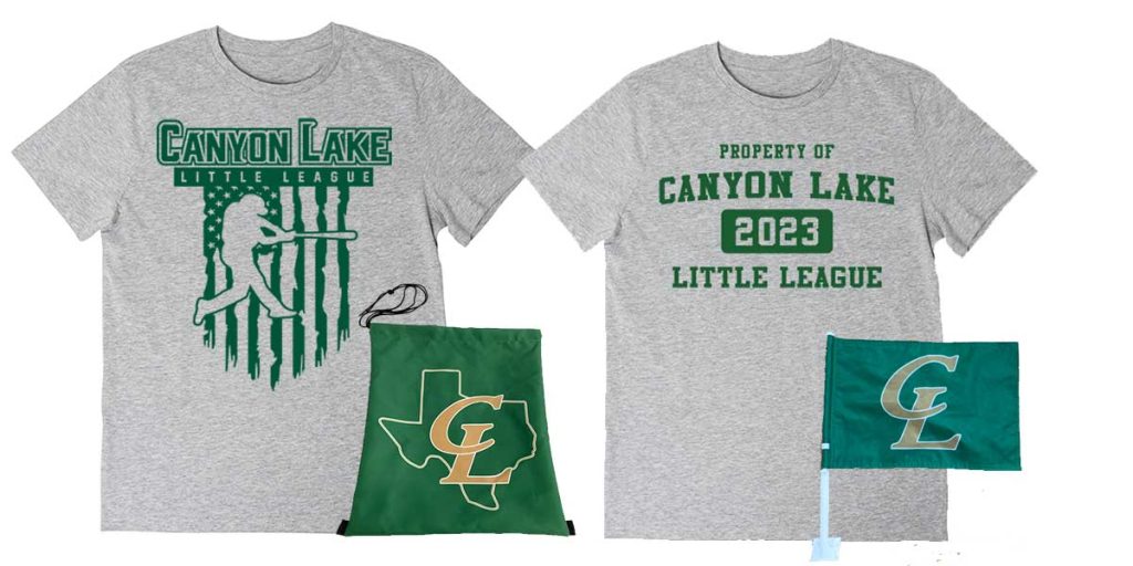 Canyon Lake Little League T-Shirts and Hawk swag