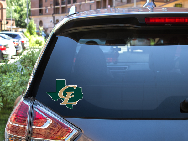 CL Sticker on car window