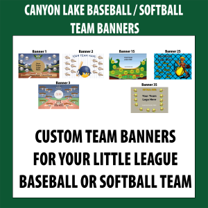 baseball softball team banners